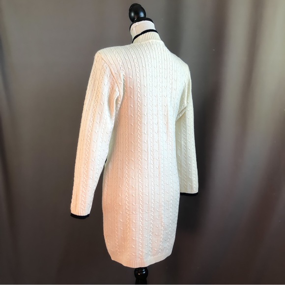 Vintage 90s Cable Knit Sweater Dress - Picture 6 of 8